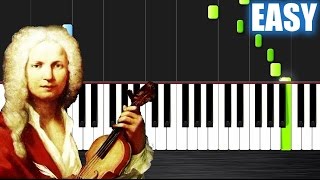 Vivaldi  Spring  EASY Piano Tutorial by PlutaX [upl. by Tterrag]