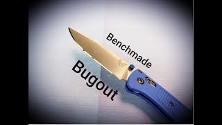 Benchmade Bugout  Pocket Knife  Sharpening demo [upl. by Lundeen]