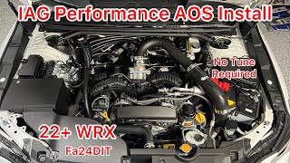 2022 WRX IAG Performance AOS Install [upl. by Chariot316]