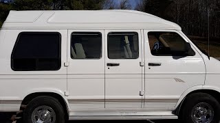 1998 Dodge Ram B1500 SWB Conversion Van Being Remodeled Into A Camper Van  Bandana Nomad  vanlife [upl. by Joaquin]