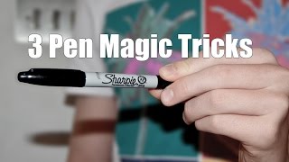 3 Incredible Pen Magic Tricks Vanish Production amp Shrink  Tutorial [upl. by Ressler]