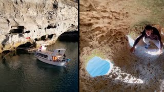 Lost ‘Castle’ Emerges From River as Droughts Affect Turkey [upl. by Lakim]