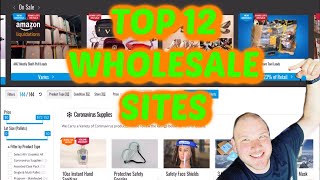 TOP 12 AMAZING Wholesale amp Pallet Inventory Sites [upl. by Egiap933]