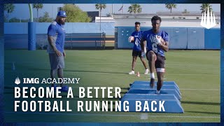 3 Football Drills to Become a Better Running Back [upl. by Eniagrom922]