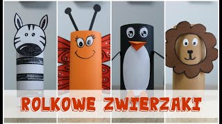 Zwierzaki z rolek po papierze toaletowym DIY  DIY Paper Rolls Animals [upl. by Ainit]