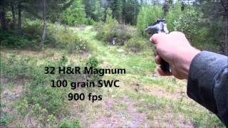 Recoil Comparison 32 HampR Mag vs 327 Federal Magnum in the Ruger Single Seven [upl. by Renard]