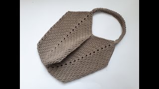 Torba TULIPAN Szydełkowa torba Jak zrobić  Bag Crochet bag How to make [upl. by Aikenat380]