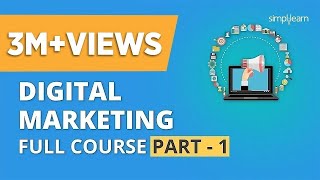 Digital Marketing Course Part  1 🔥 Digital Marketing Tutorial For Beginners  Simplilearn [upl. by Aneleh]