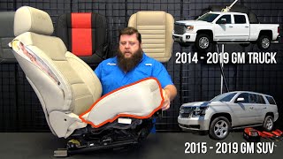 Chevrolet  GMC 2014  2019 Bottom Seat Cover Replacement  Part 1  Bottom Cover Install [upl. by Seppala]