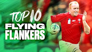 💥 Flying Flankers 💪  Top 10 Tries by Flankers at Rugby World Cup [upl. by Stark]