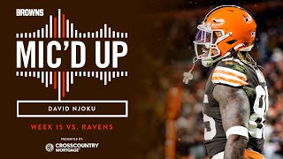 David Njoku Micd Up vs Ravens [upl. by Kurzawa]