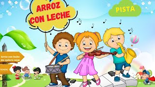 22 Arroz con leche 🎤 PISTA  KARAOKE 🔴  Canción Infantil [upl. by Pauwles]