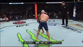 Charles Oliveira VS Justin Gaethje Highlights [upl. by Tildi]