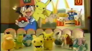 Pokémon McDonalds Pikachu Toy and Happy Set JPN Commercials [upl. by Black]