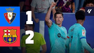 OSASUNA 12 BARÇA  LALIGA 202324 MD4 [upl. by Gnoht680]