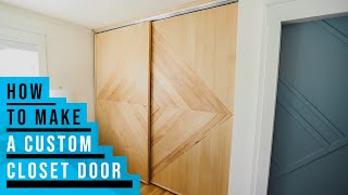 How To Make Custom Sliding Closet Doors [upl. by Imerej921]