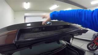 BMW E31 emergency trunk  boot opening batteries drained [upl. by Atilamrac]