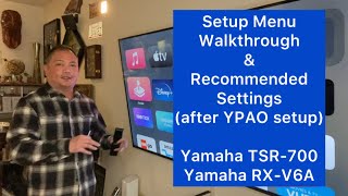 Yamaha TSR700 RXV6A Settings and Recommendatons [upl. by Beebe32]