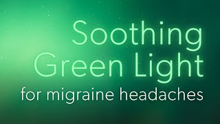 Green Migraine Pain Relief Light Therapy Test Green Screen [upl. by Yorker]