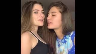 lesbian tik tok collection kiss [upl. by Akinnor240]