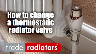 How To Change a Thermostatic Radiator Valve [upl. by Nodnil]