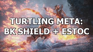 How to turtle in Dark Souls 3 PvP Estoc  BK shield and win tournaments or how to counter it [upl. by Neneek]