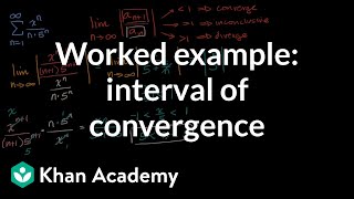 Worked example interval of convergence  Series  AP Calculus BC  Khan Academy [upl. by Budde]