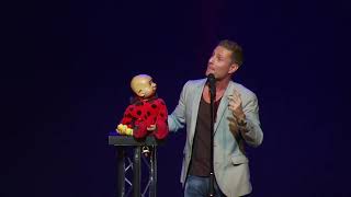 Paul Zerdin Americas Got Talent Winner Ventriloquist Puppet Character Baby has a question [upl. by Ytirahs]