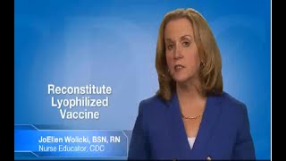 Reconstitute Lyophilized Vaccine [upl. by Coleen]