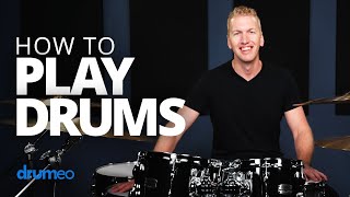 How To Play Drums Beginner Drum Lesson [upl. by Pavyer]