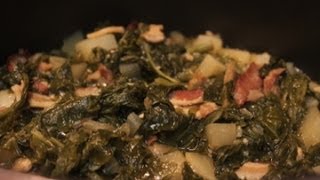 Southern Turnip Greens Recipe  I Heart Recipes [upl. by Manly]