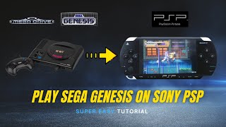 PSP How to Install Sega Megadrive Genesis on SONY PSP PSPGO  PicoDrive Tutorial 2021 Updates [upl. by Yesoj901]