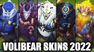 VOLIBEAR SKINS 2022  League of Legends [upl. by Marten974]