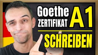 Goethe Zertifikat A1 SCHREIBEN  How to pass the written part  German A1 Goethe Exam [upl. by Aielam]