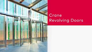 dormakaba Crane Revolving Doors [upl. by Enylekcaj]