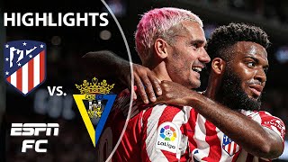 Atletico Madrid vs Cadiz  LaLiga Highlights  ESPN FC [upl. by Llyrpa]