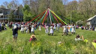 Maypole Dance at the John C Campbell Folk School 2021 [upl. by Ayanet515]