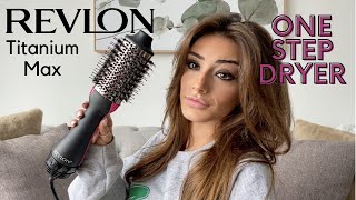 REVLON TITANIUM MAX ONESTEP VOLUMIZER  Review amp Tutorial [upl. by Anhoj]