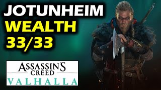 Jotunheim All Wealth Chests Locations  Assassins Creed Valhalla [upl. by Eeraj32]