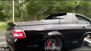 SUPERCHARGED VF HSV MALOO TWT DOING HIS THING  LEGLESS BURNOUTS [upl. by Enyrehtak]