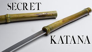 Forging a Hidden BAMBOO KATANA from a Giant Leaf Spring [upl. by Gainor]