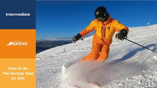 How to do The Hockey Stop on Skis WITH BONUS TIP [upl. by Caldera809]