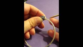 How to add a stopper to a pandora bracelet under a charm [upl. by Moya14]