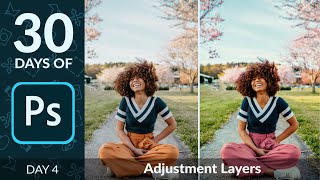 How to Use Adjustment Layers in Photoshop  Day 4 [upl. by Sidoeht351]