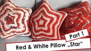 Red and White Pillow Star Part 1 [upl. by Roger349]