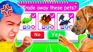 My PUPPY DECIDES What I Trade in Adopt Me Roblox For 24 HOURS  Adopt Me Trading CHALLENGE [upl. by Laraine]