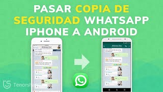 Cómo pasar copia de seguridad WhatsApp iPhone a Android [upl. by Edgerton]