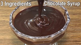 The Best Chocolate Syrup Recipe with 3 Ingredients  How to make Chocolate Syrup at Home [upl. by Sweet]