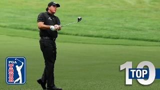 Phil Mickelsons top10 great escapes on the PGA TOUR [upl. by Lleinnad82]