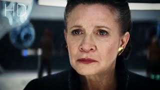 Leia death scene The Last Jedi Clip [upl. by Enelhtak239]